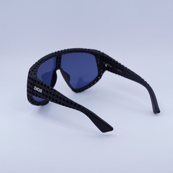 🕶️ New Dior DIOR3D M1U 11B0 Sunglasses - Black Frame, Blue Lenses - Picture 3 of 11